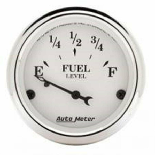 Overtime 1605 2.06 in. Old Tyme White Fuel Level Gauge for Pre-1987-1989 Mustang OV3616184